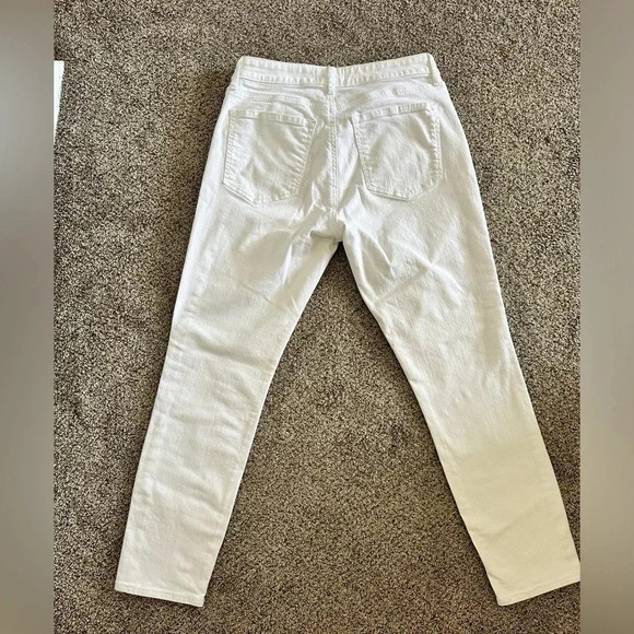 Loft curvy skinny cropped white jeans Size 28/6 - Picture 3 of 7